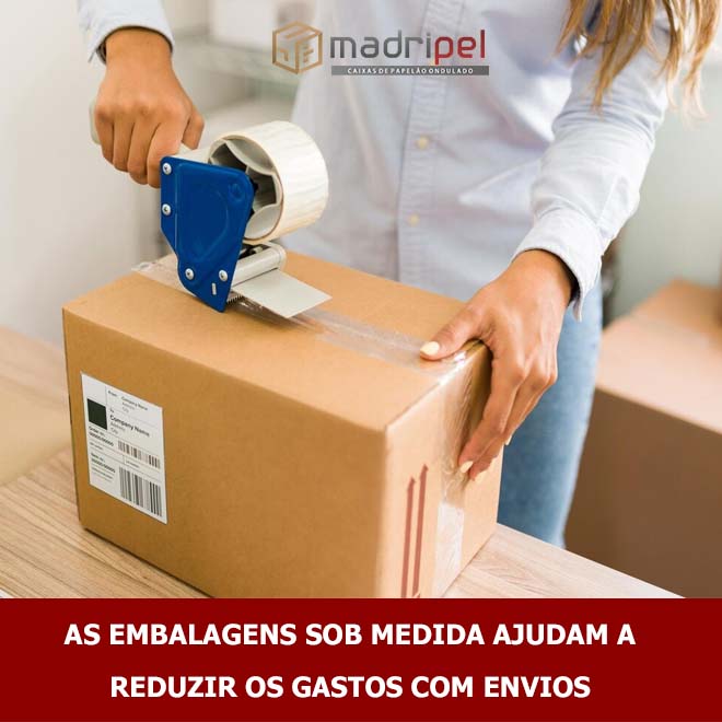 As embalagens sob medida ajudam a reduzir os gastos com envios